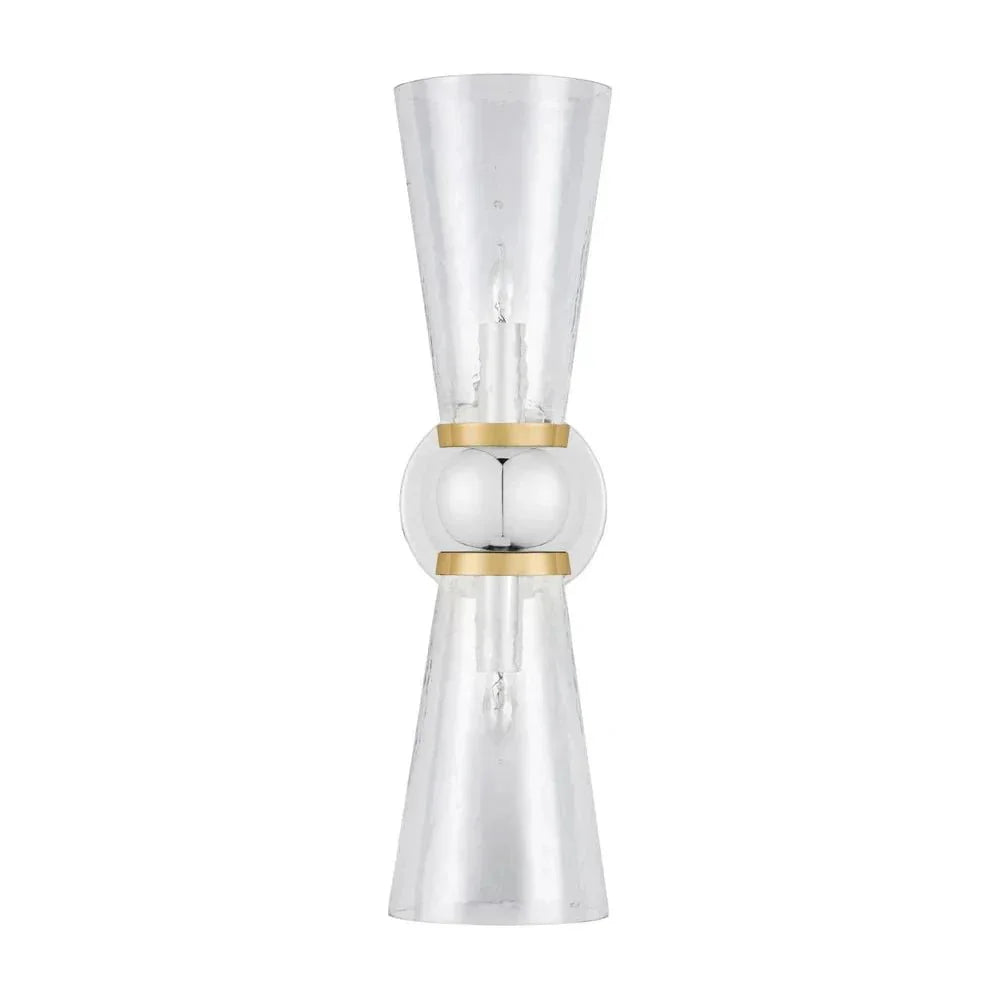 Byford Modern Glow Bath 2 - Light Wall Sconce - LOOMLAN - Currey & Co - Wall Sconces