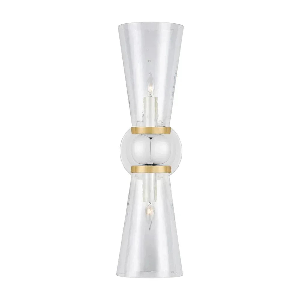 Byford Modern Glow Bath 2 - Light Wall Sconce - LOOMLAN - Currey & Co - Wall Sconces