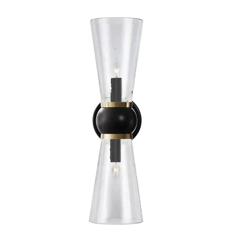 Byford Modern Glow Bath 2 - Light Wall Sconce - LOOMLAN - Currey & Co - Wall Sconces