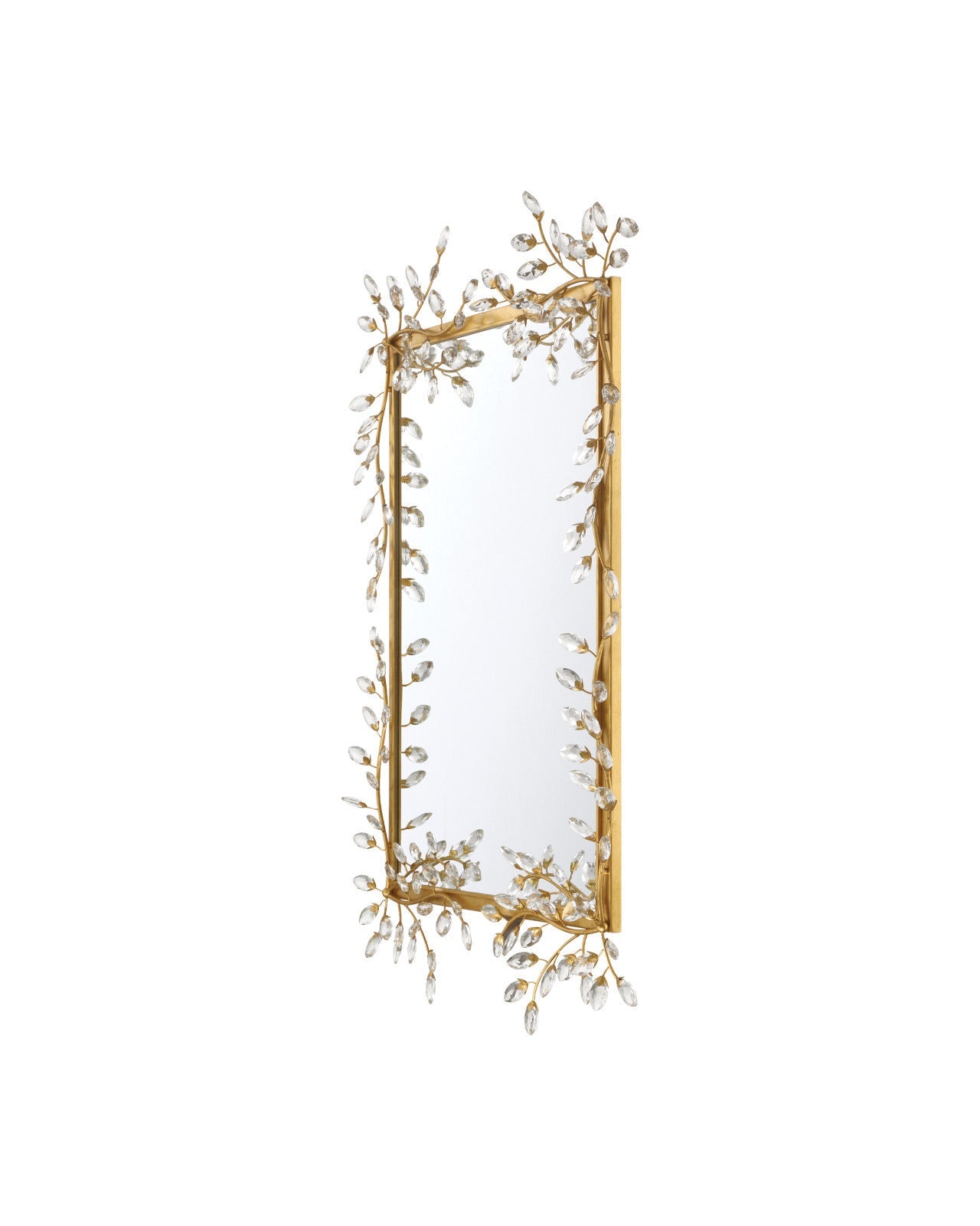 Forget-Me-Not Metal Frame Wall Mirror