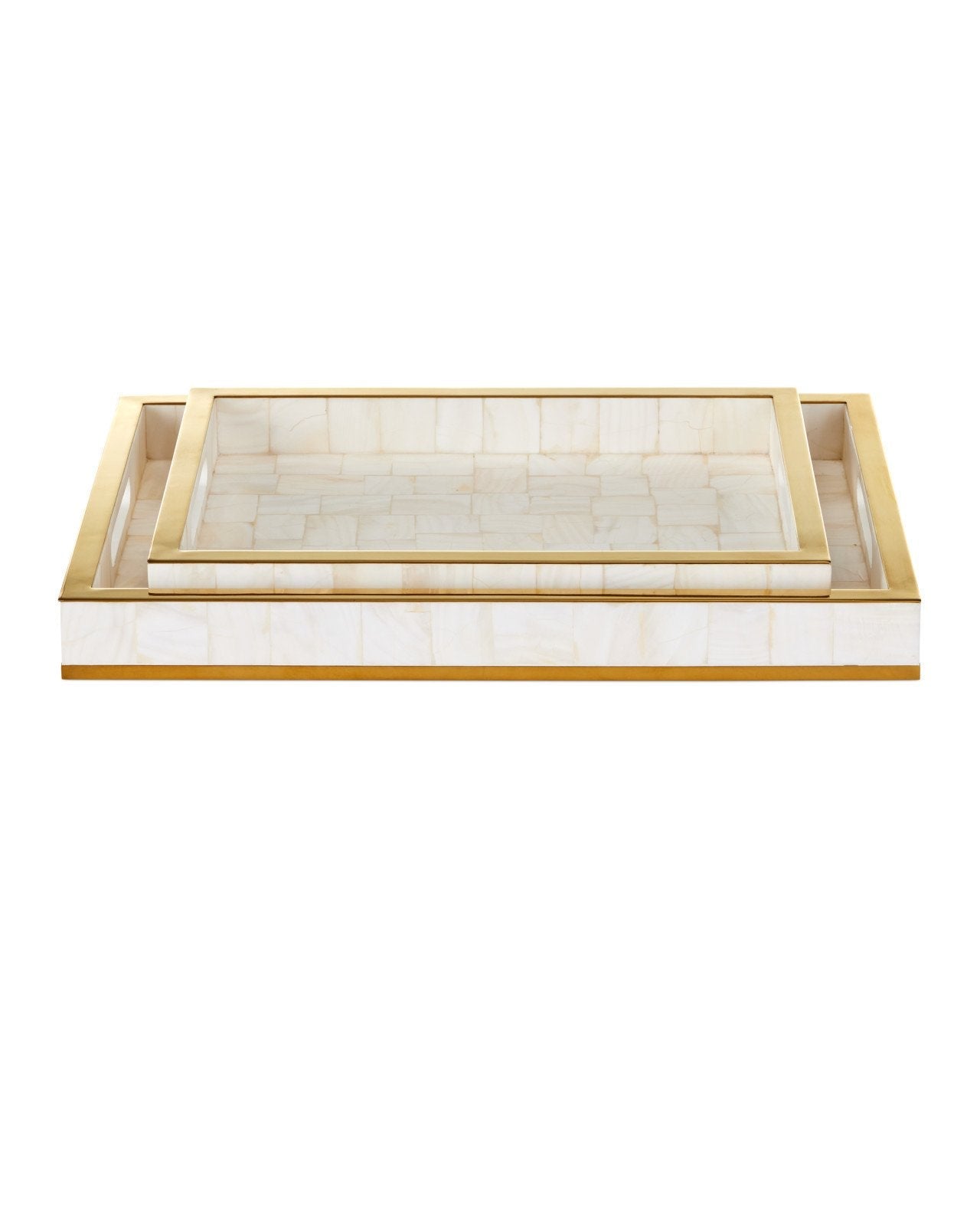 Casey Mother of Pearl Decorative Tray (Set of 2)