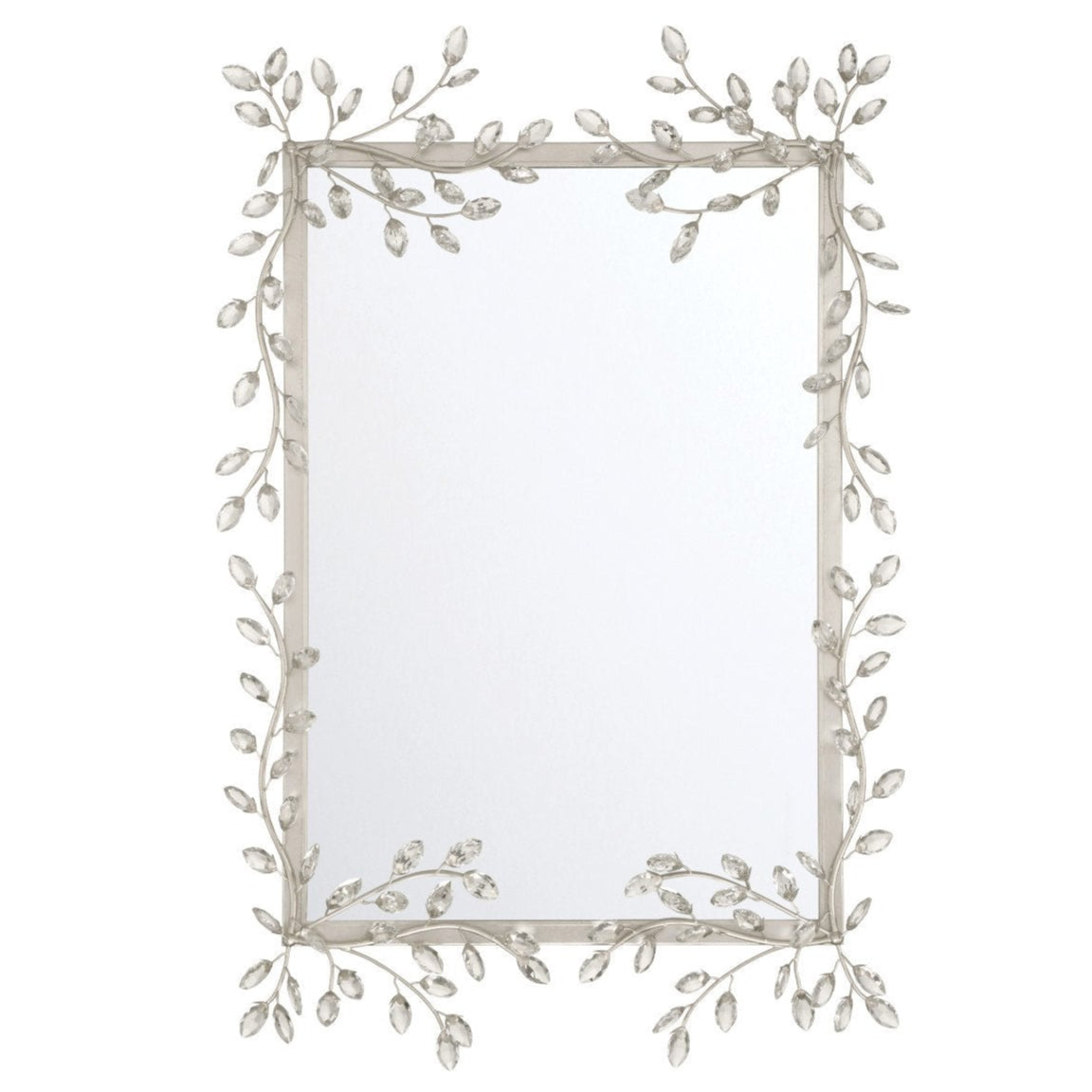 Forget-Me-Not Metal Frame Wall Mirror