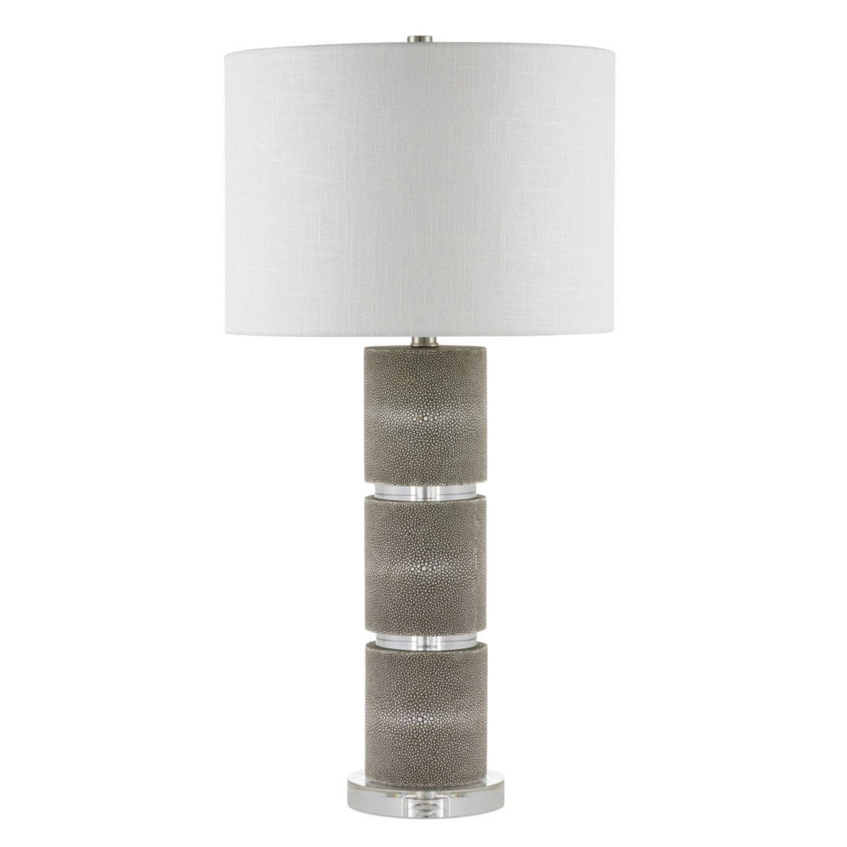 Lofitt Grey Faux Shagreen Table Lamp