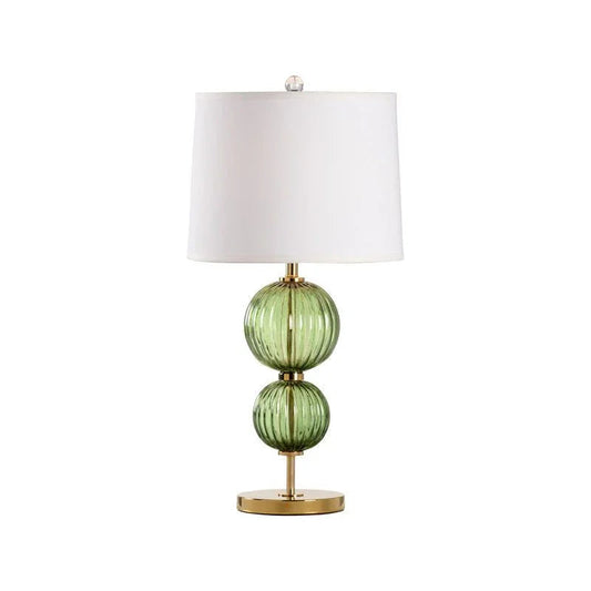 Cara Green Crystal Brass Finish Table Lamp - LOOMLAN - Wildwood - Table Lamps
