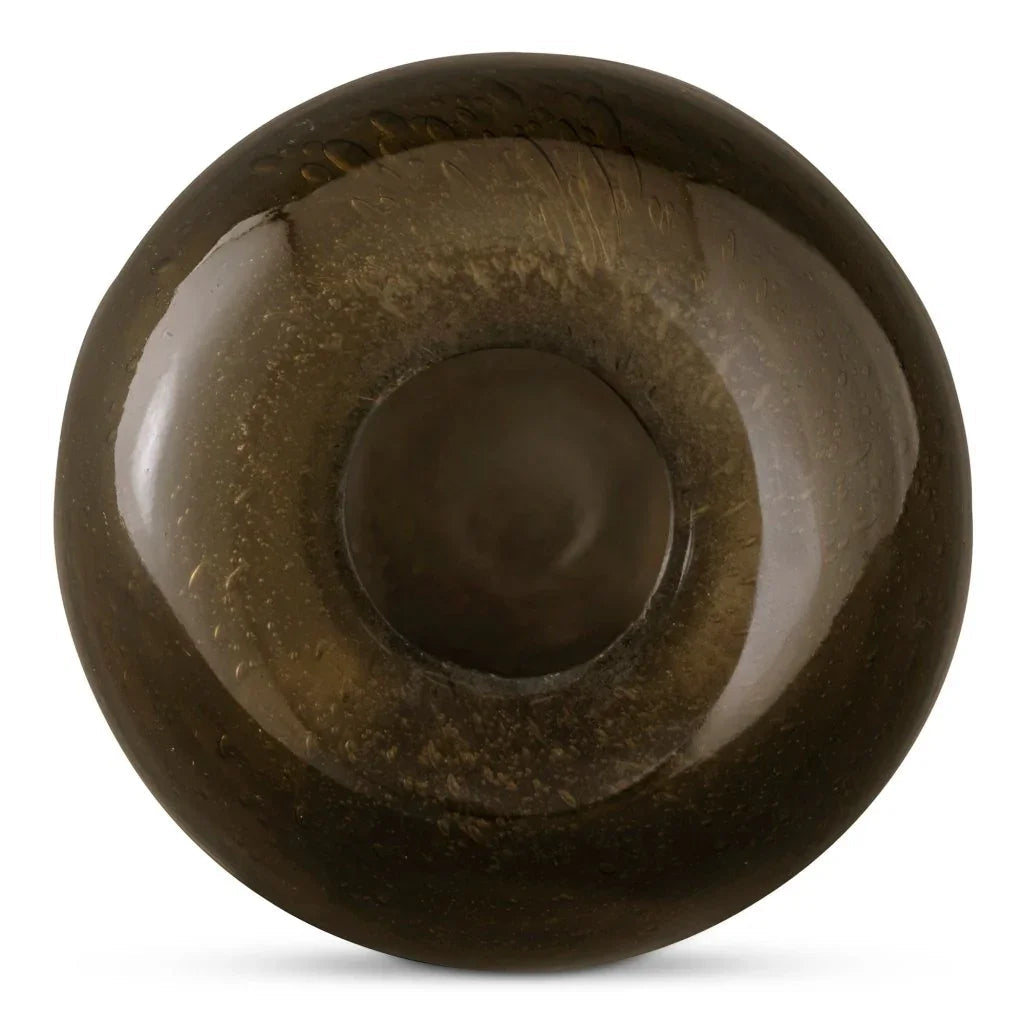 Circe Curved Cylindrical Glass Vase - LOOMLAN - Moe's Home - Vases & Jars