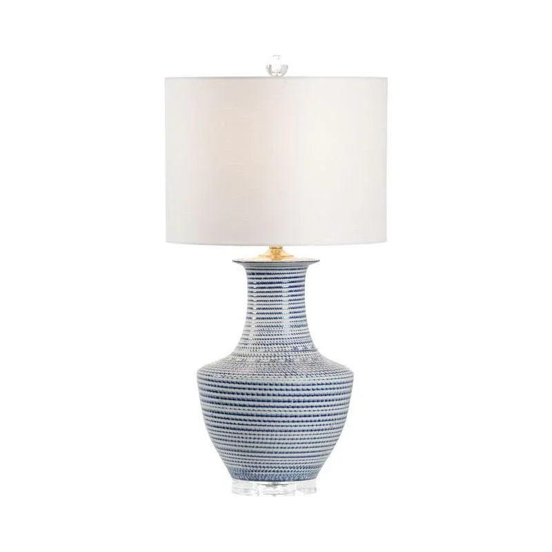 Classic White Round Shade Table Lamp - LOOMLAN - Chelsea House - Table Lamps