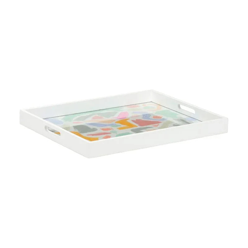 Coloring Hand - Painted Wood Tray - LOOMLAN - Chelsea House - Trays