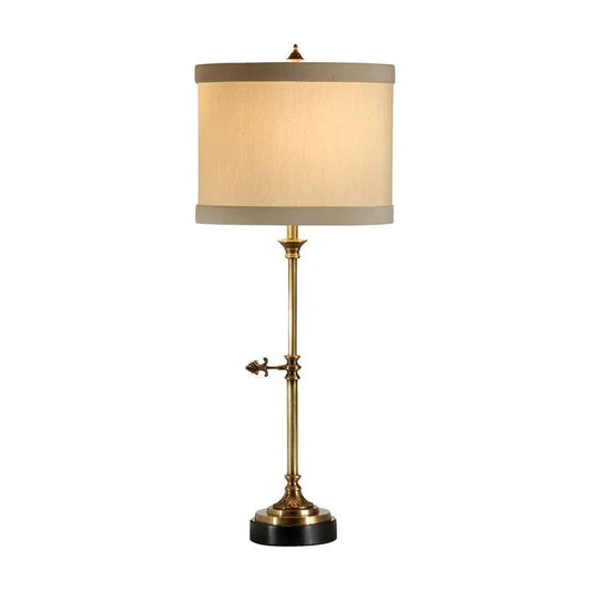 Complex Key Solid Brass Framed Table Lamp - LOOMLAN - Wildwood - Table Lamps