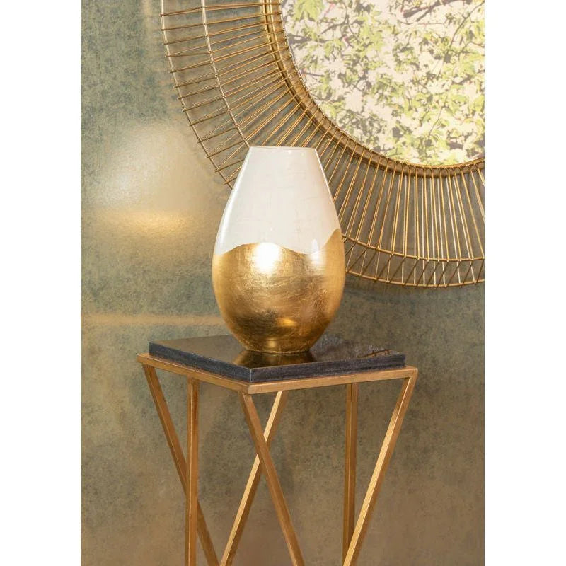 Contemporary White Glazed Ceramic Vase - LOOMLAN - Wildwood - Vases & Jars