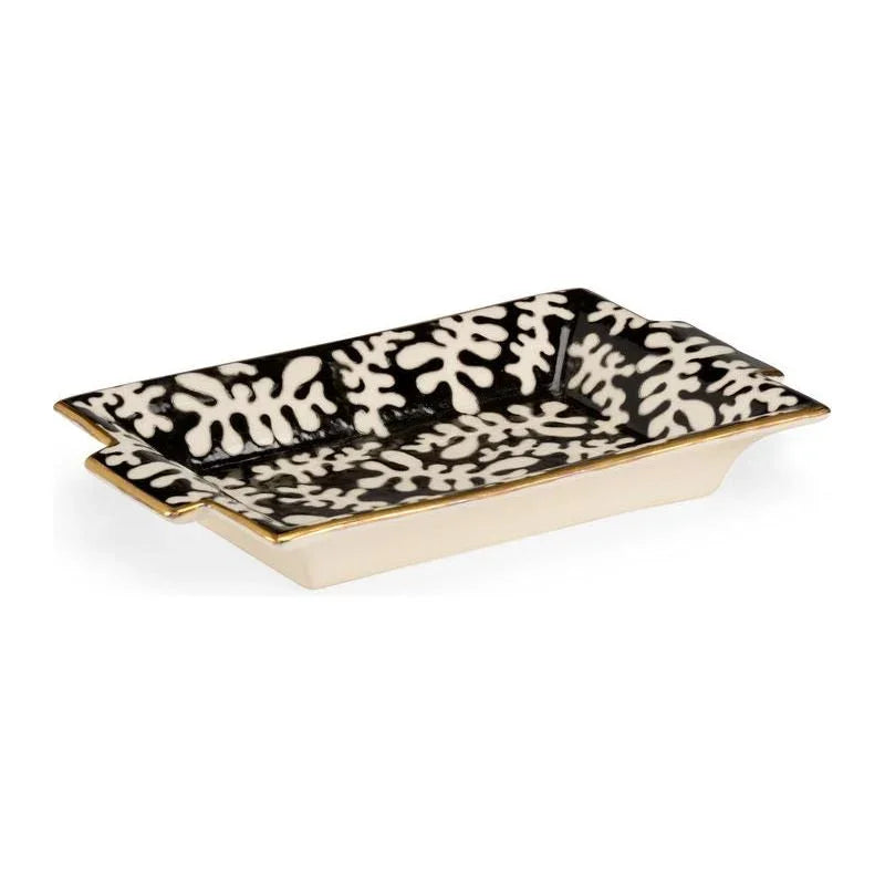 Coral Designed Porcelain Tray - LOOMLAN - Chelsea House - Trays