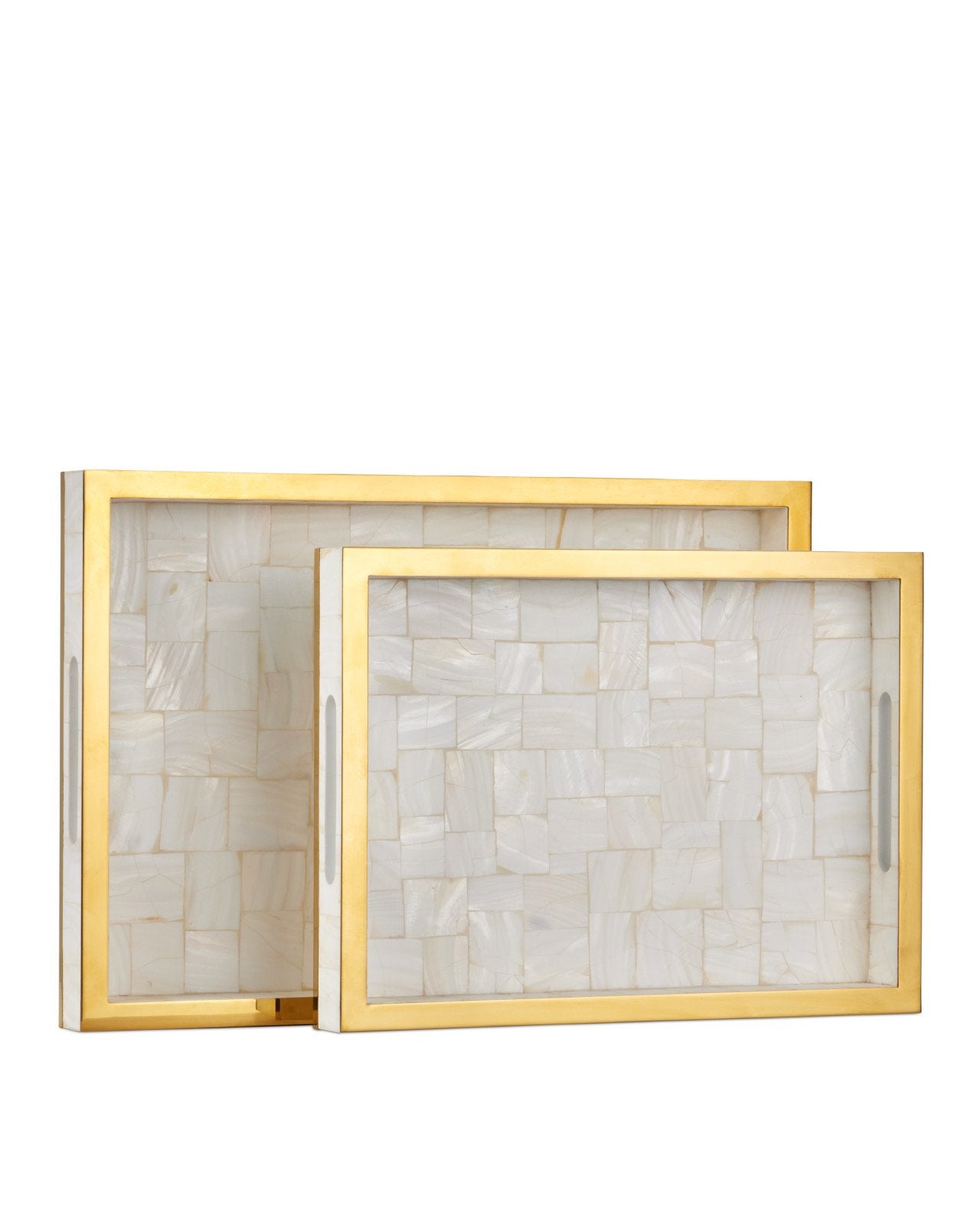 Casey Mother of Pearl Decorative Tray (Set of 2)