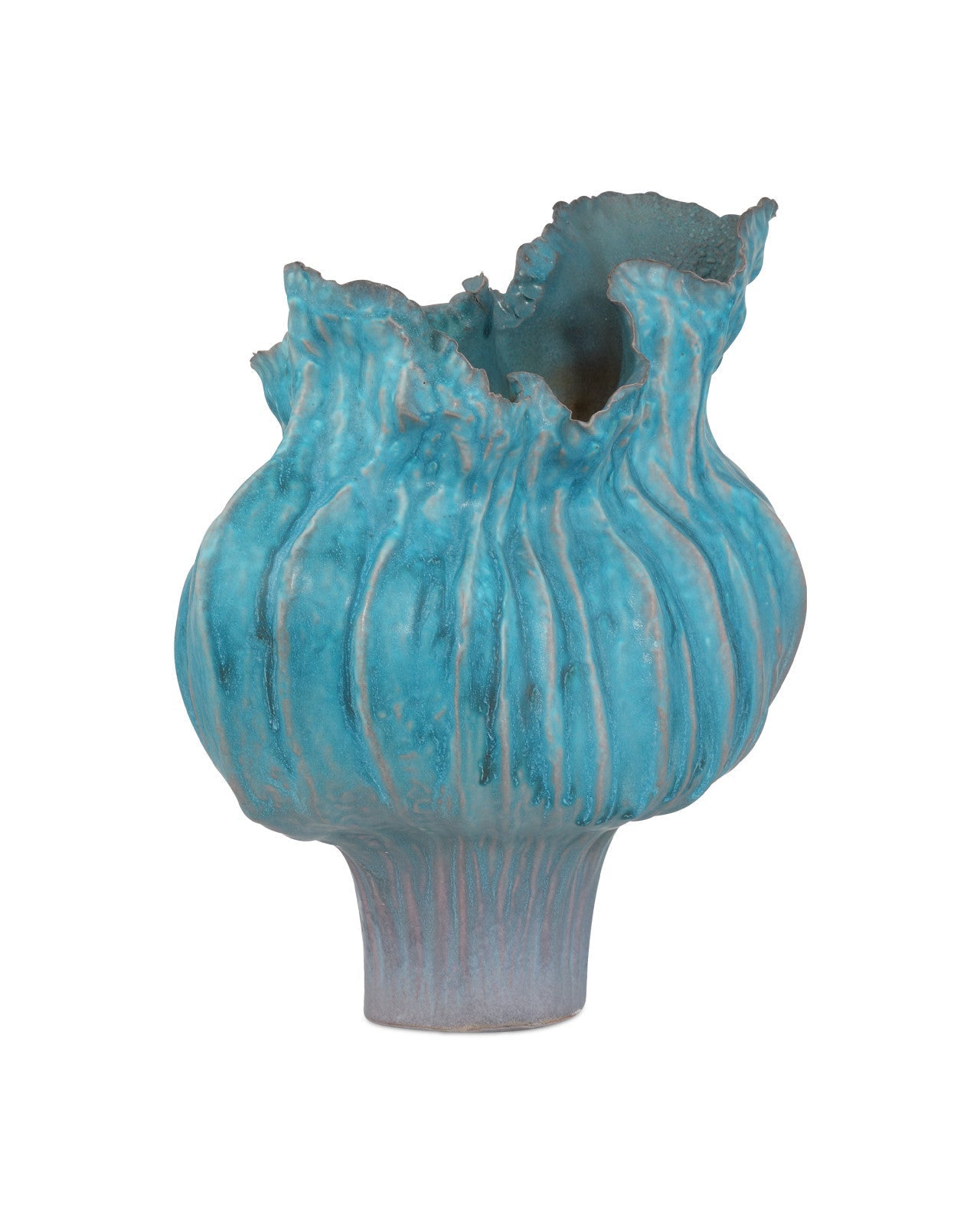 Flying Silk Blue Porcelain Vase