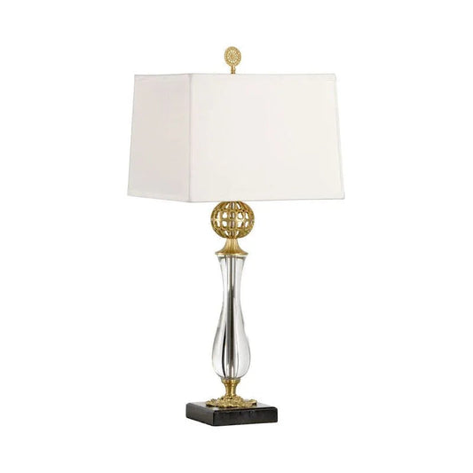 Daines Accent Brass And Glass Design Table Lamp - LOOMLAN - Chelsea House - Table Lamps