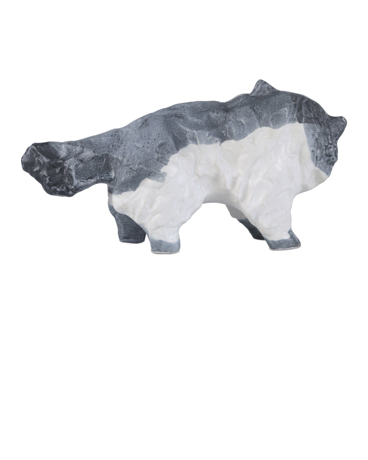 Siamese Porcelain Cat Decorative Sculpture
