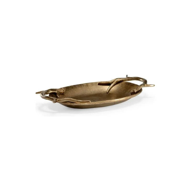 Diana Brass Made Oval Tray - LOOMLAN - Wildwood - Trays