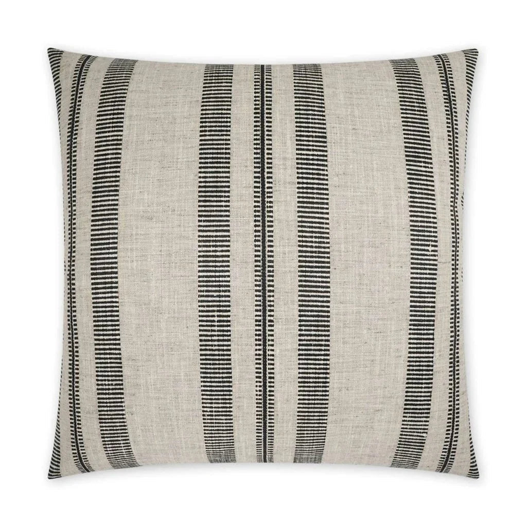 Double Issue Handmade Black Throw Pillow - LOOMLAN - D.V. Kap - Throw Pillows