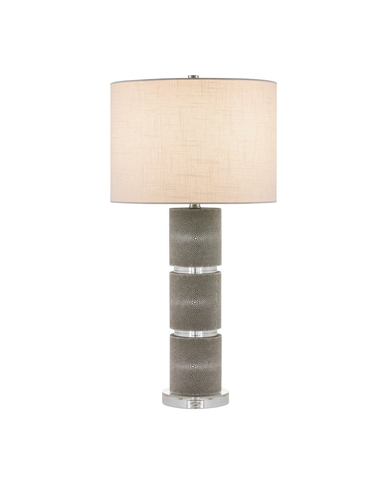Lofitt Grey Faux Shagreen Table Lamp