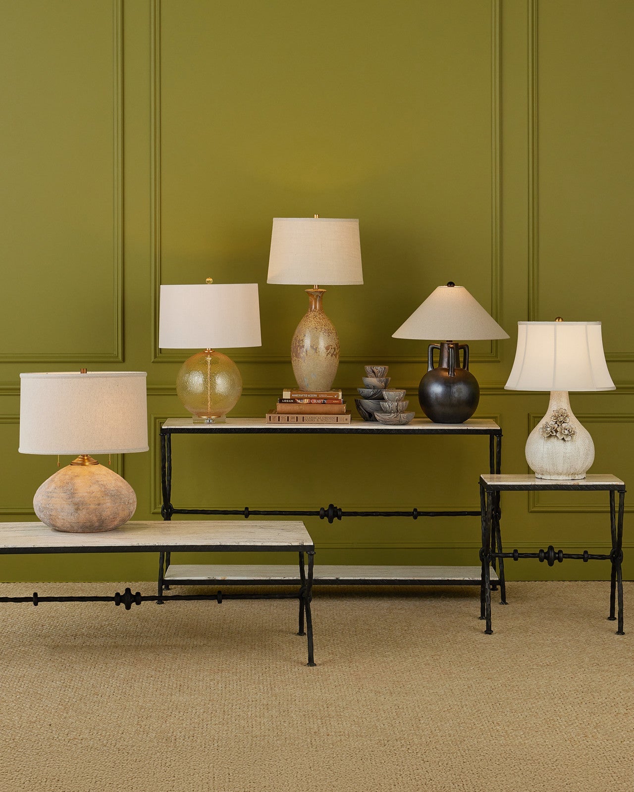Stellata Brown Ceramic Table Lamp