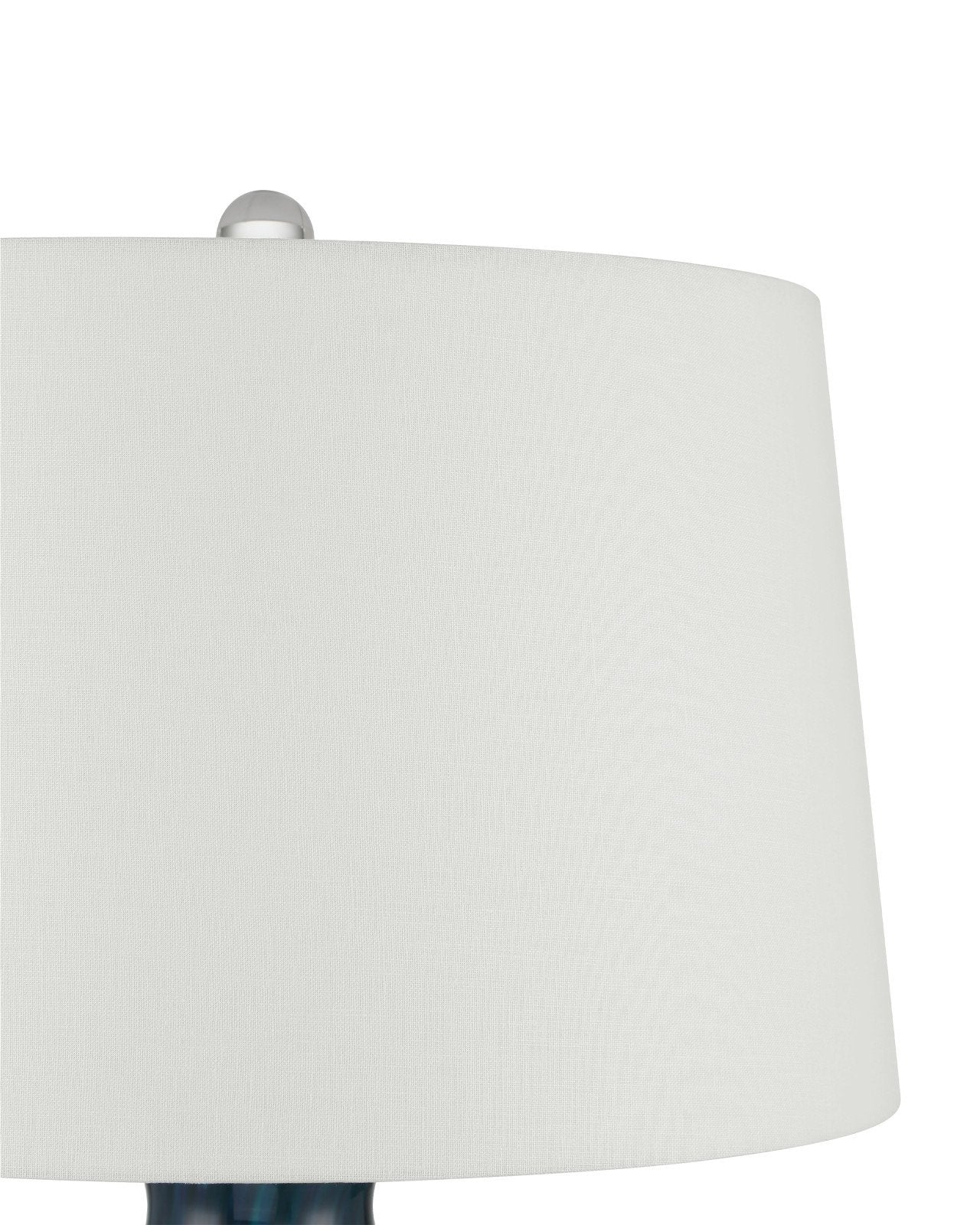 Sapphire Blue Glass Table Lamp