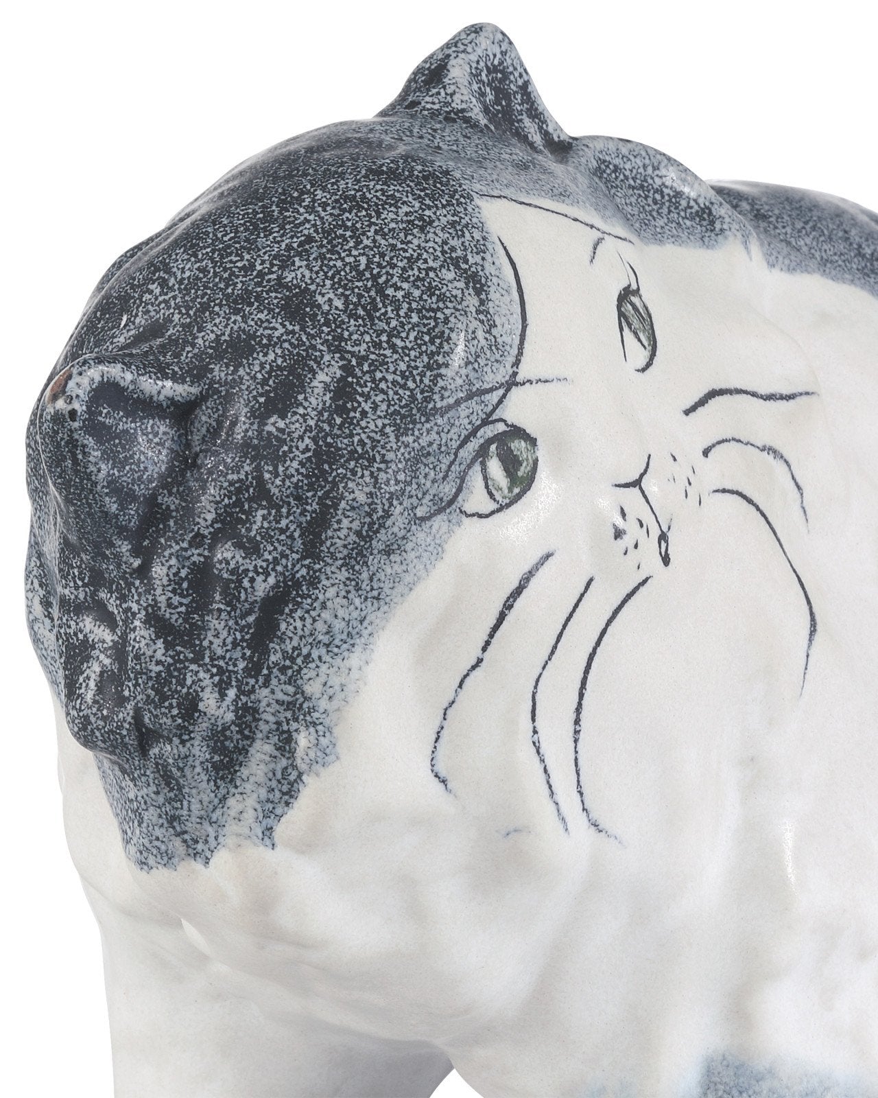 Siamese Porcelain Cat Decorative Sculpture