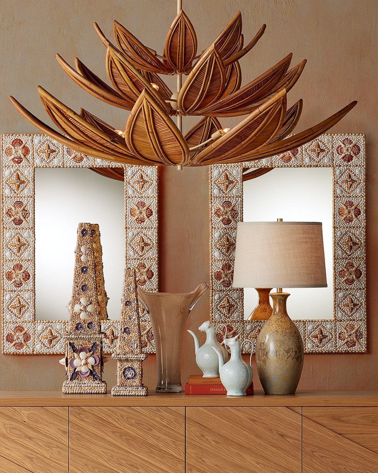 Stellata Brown Ceramic Table Lamp