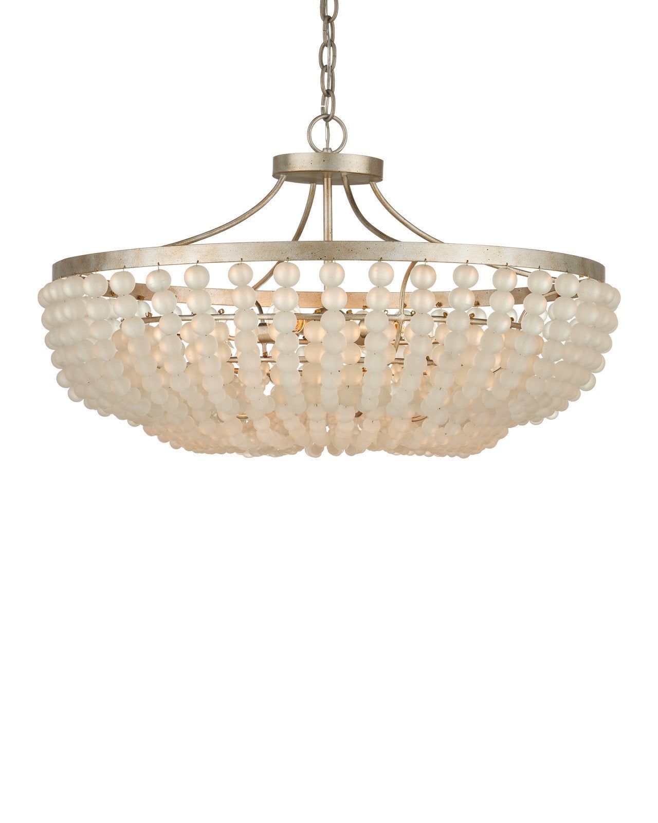 Chanteuse Iron Frame Semi-Flush Mount-Flush Mounts-Currey & Co-LOOMLAN