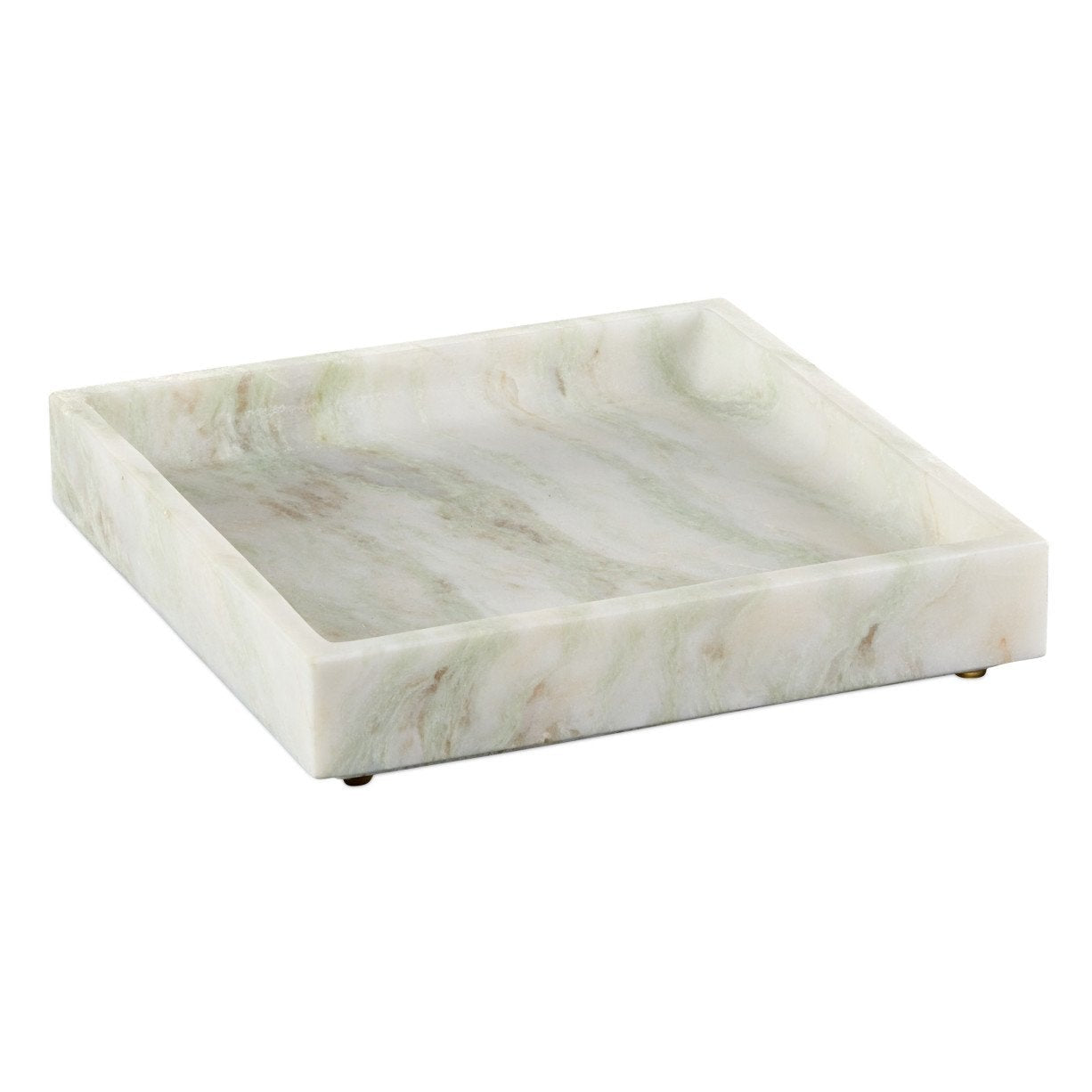 Bilbao White Onyx Square Tray