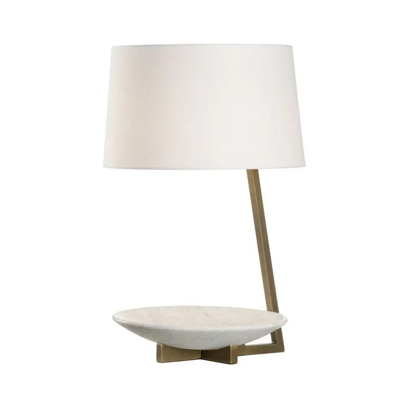 Elgin Antique Brass Framed Table Lamp - LOOMLAN - Wildwood - Table Lamps