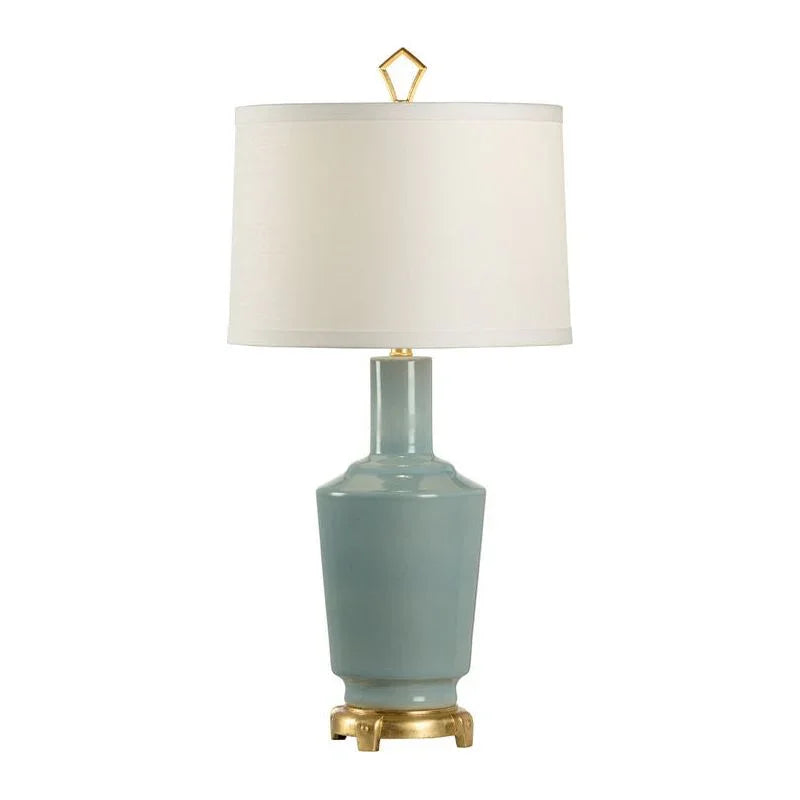 Emma Glazed Ceramic Made Table Lamp - LOOMLAN - Wildwood - Table Lamps