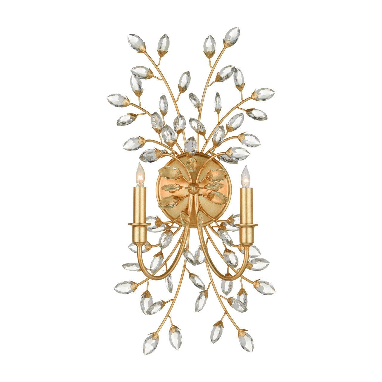 Forget-Me-Not Metal Wall Sconce