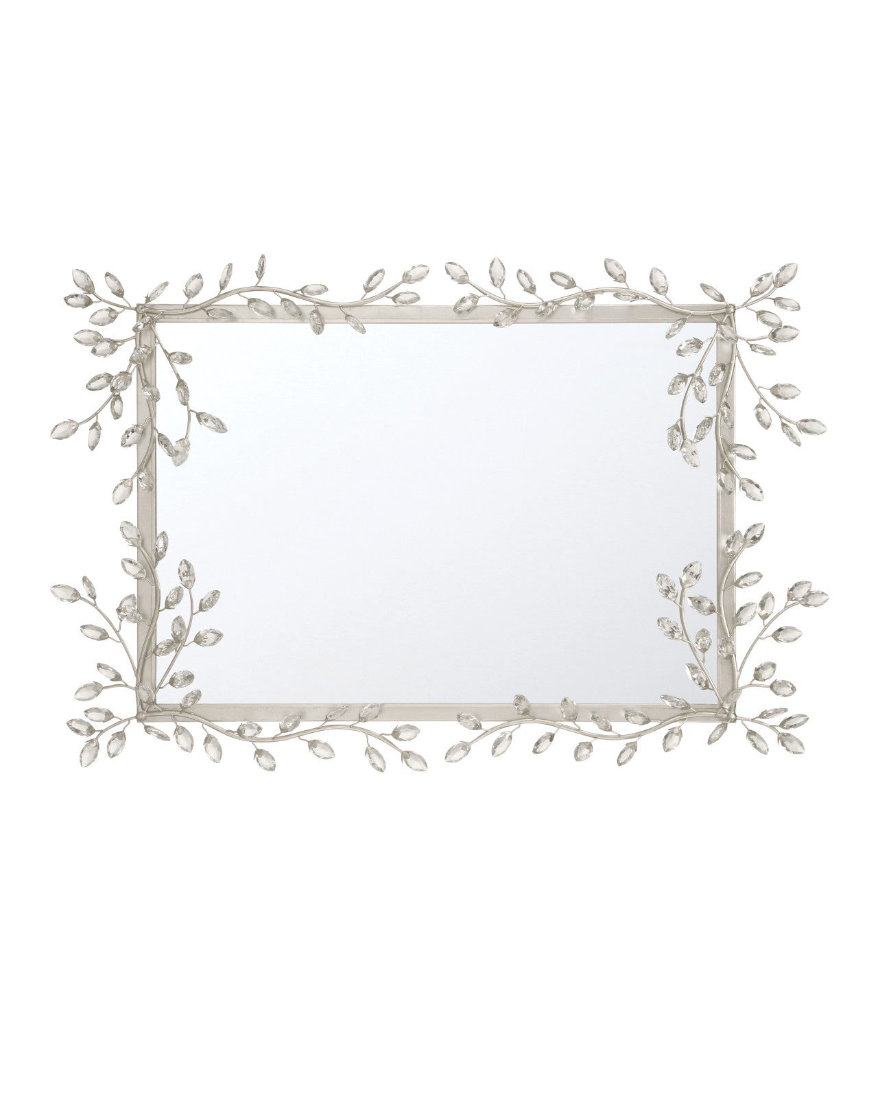 Forget-Me-Not Metal Frame Wall Mirror