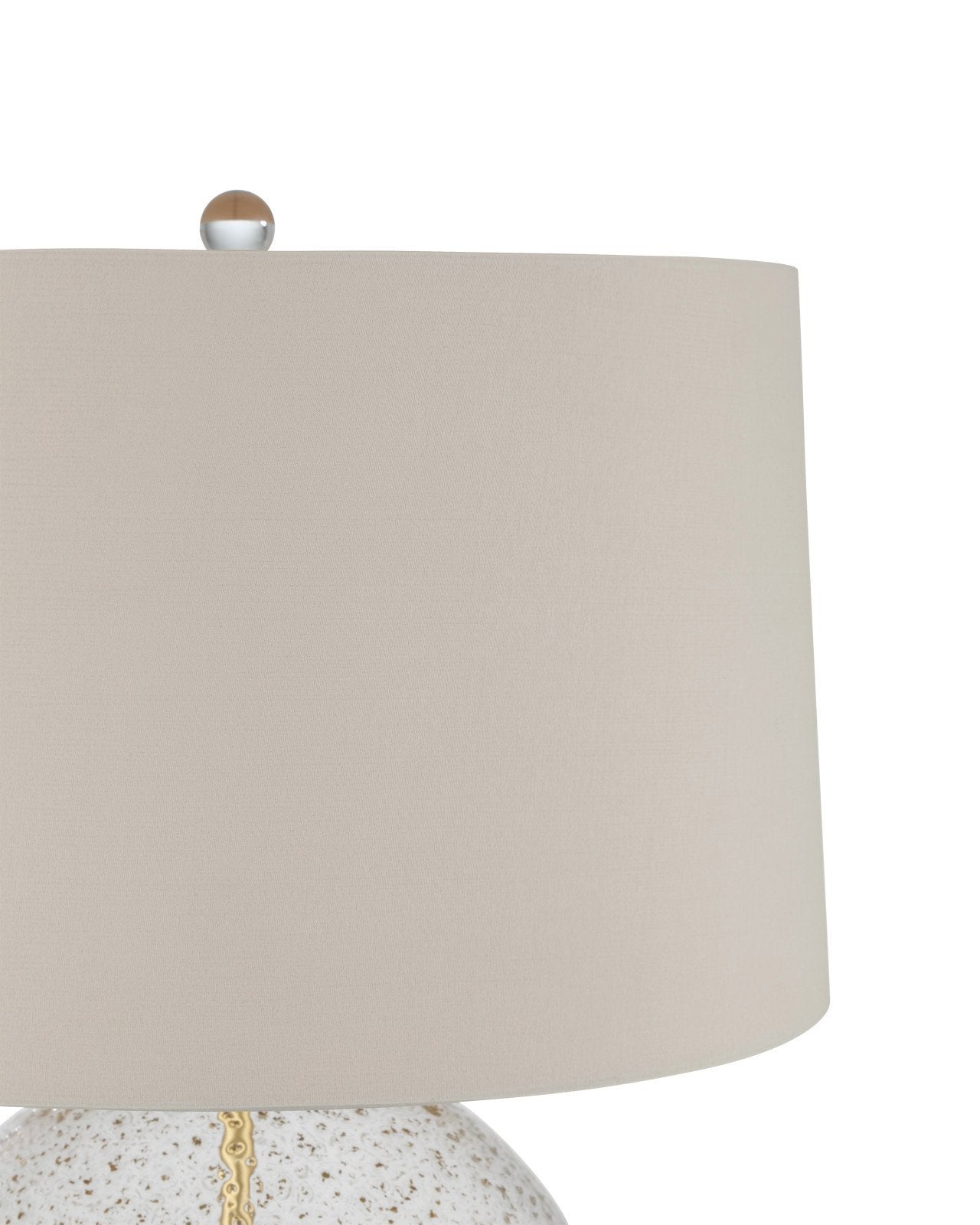 Zebulon Clear Glass Round Table Lamp