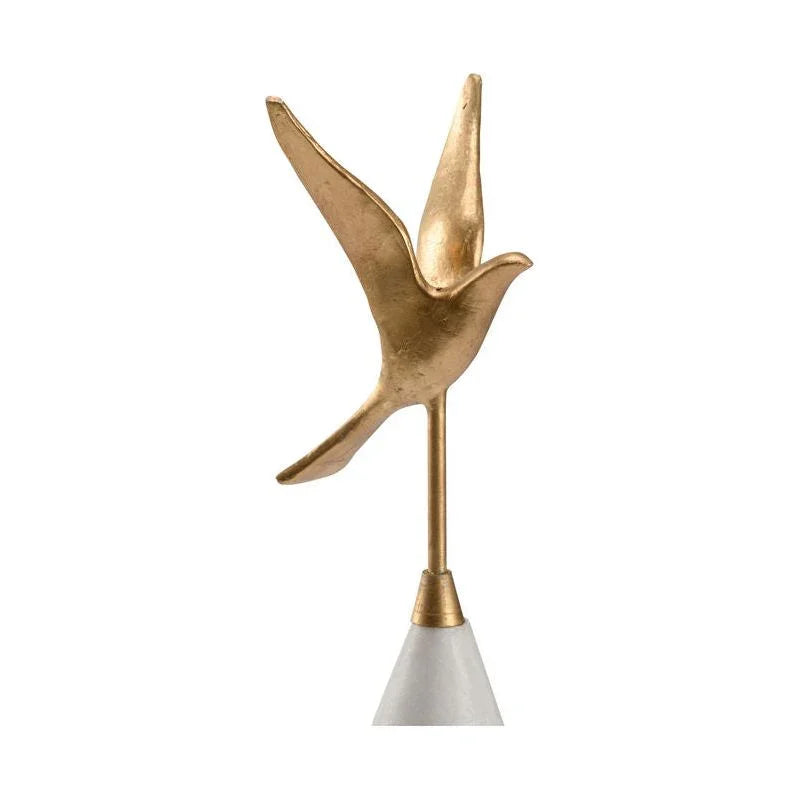 Flights Of Fancy Graceful Gold Sculpture - LOOMLAN - Wildwood - Statues & Sculptures