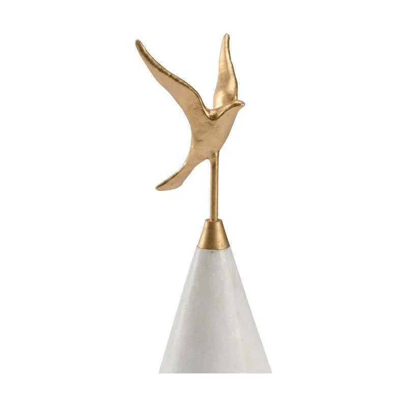 Flights Of Fancy Graceful Gold Sculpture - LOOMLAN - Wildwood - Statues & Sculptures