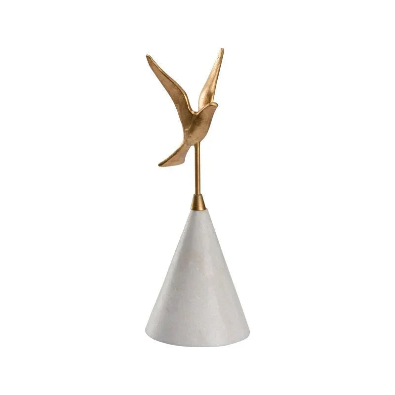 Flights Of Fancy Graceful Gold Sculpture - LOOMLAN - Wildwood - Statues & Sculptures