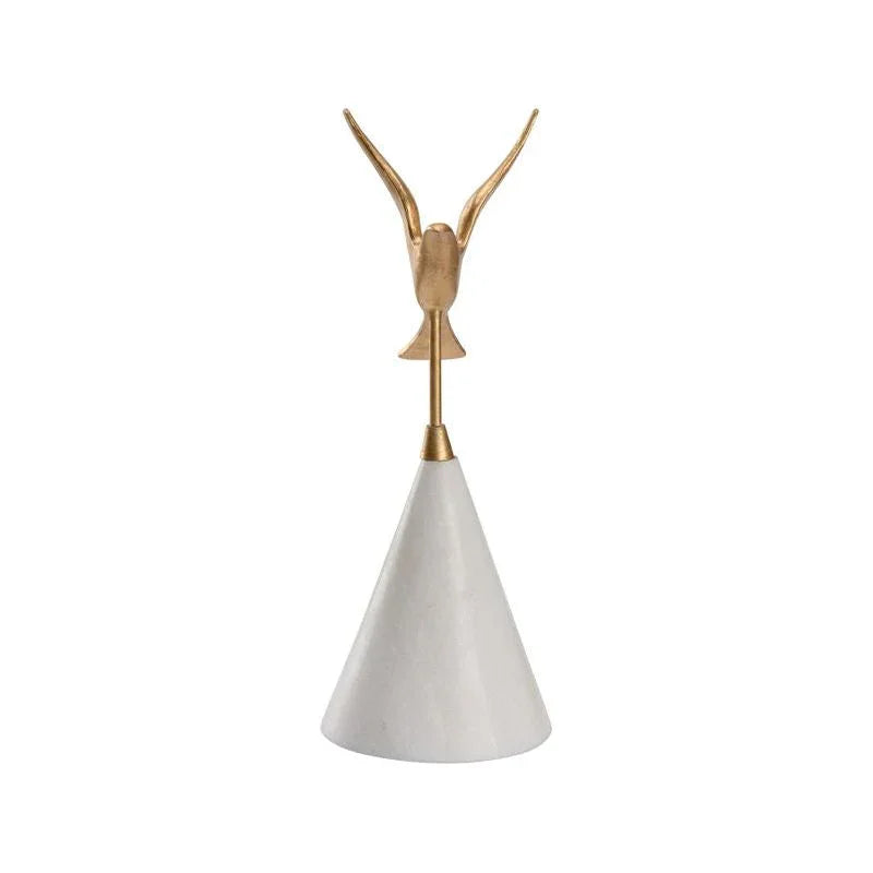 Flights Of Fancy Graceful Gold Sculpture - LOOMLAN - Wildwood - Statues & Sculptures