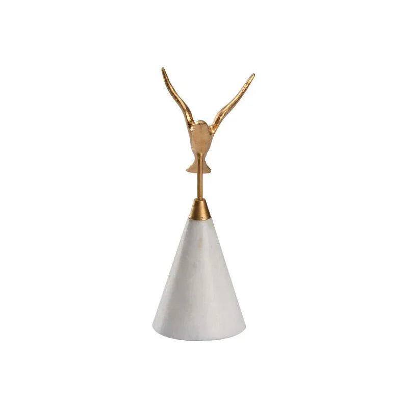 Flights Of Fancy Graceful Gold Sculpture - LOOMLAN - Wildwood - Statues & Sculptures