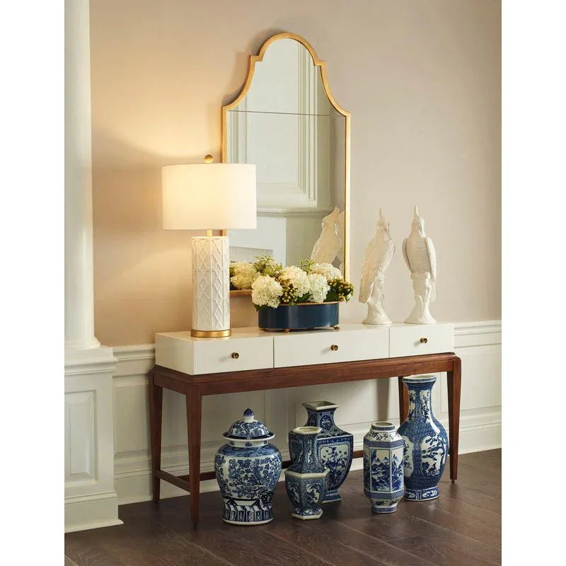 Floral Covered Porcelain Urn - LOOMLAN - Chelsea House - Vases & Jars