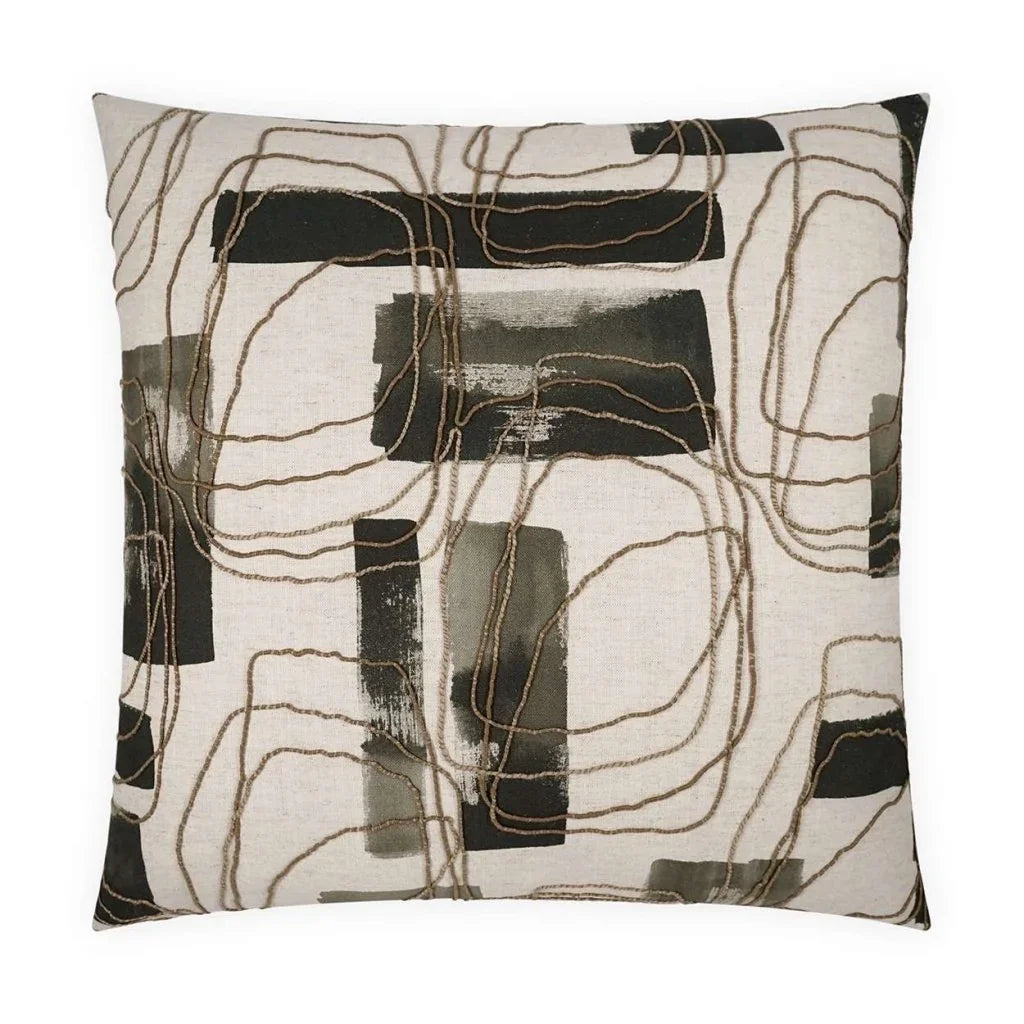Freeform Handmade Cotton Throw Pillow - LOOMLAN - D.V. Kap - Throw Pillows