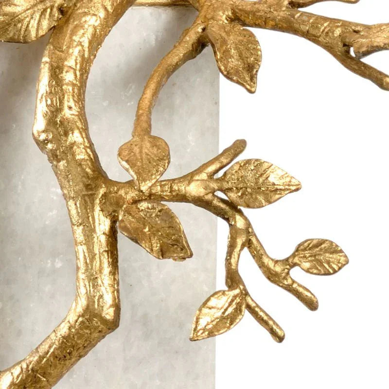 Fujian Gold Branch And Stone Base Table Lamp - LOOMLAN - Wildwood - Table Lamps
