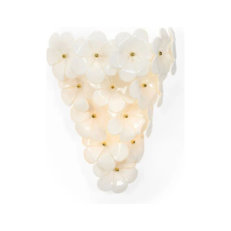 Glass Flower Electrified Wall Sconce - LOOMLAN - Chelsea House - Wall Sconces