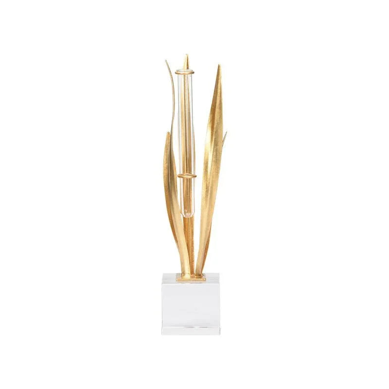 Gold Leaf Designed Unique Vase - LOOMLAN - Chelsea House - Vases & Jars