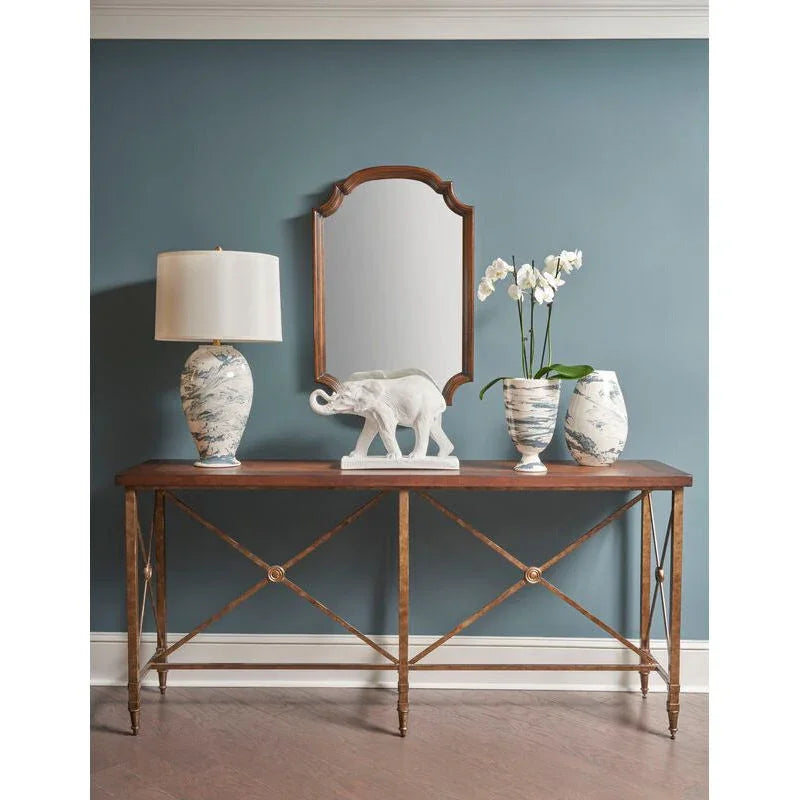 Grigio Footed Marble Made Vase - LOOMLAN - Chelsea House - Vases & Jars