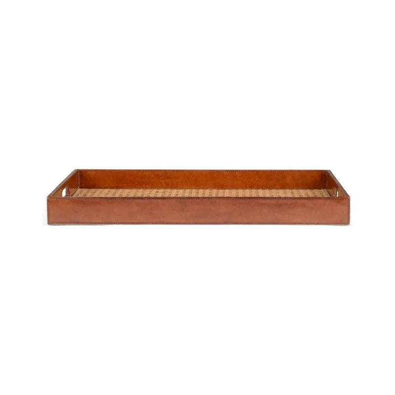 Handcrafted Leather Tray - LOOMLAN - Chelsea House - Trays