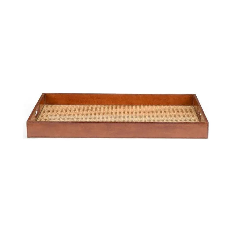 Handcrafted Leather Tray - LOOMLAN - Chelsea House - Trays