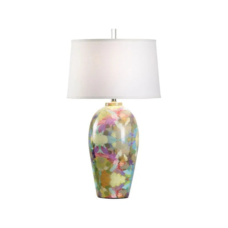 Indigo Girl II Ceramic Made Table Lamp - LOOMLAN - Wildwood - Table Lamps