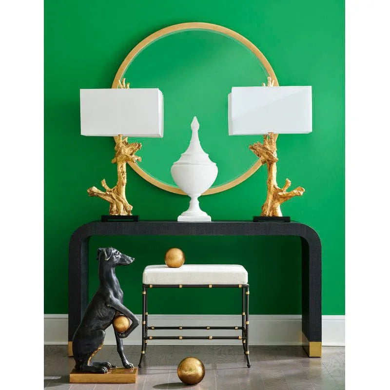 Iron Framed Round Wall Mirror - LOOMLAN - Chelsea House - Wall Mirrors