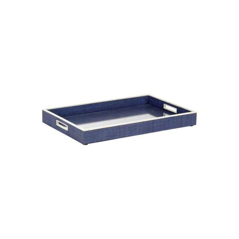 Kiawah Raffia Covered Tray - LOOMLAN - Chelsea House - Trays