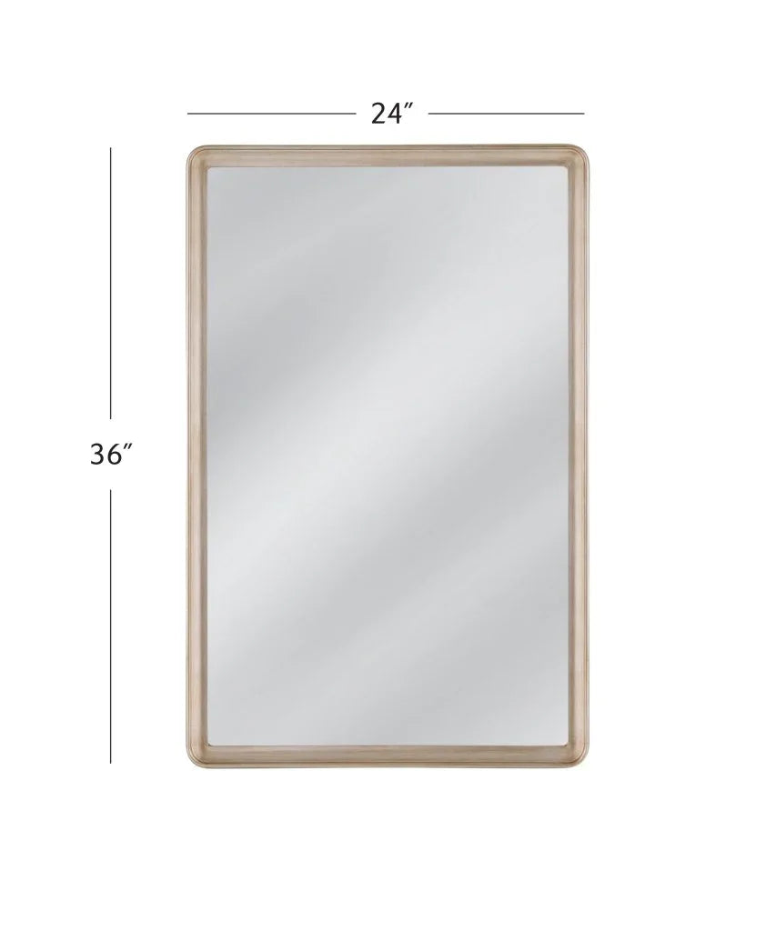 Lancelle Silver Resin Wall Mirror - LOOMLAN - Bassett Mirror - Wall Mirrors