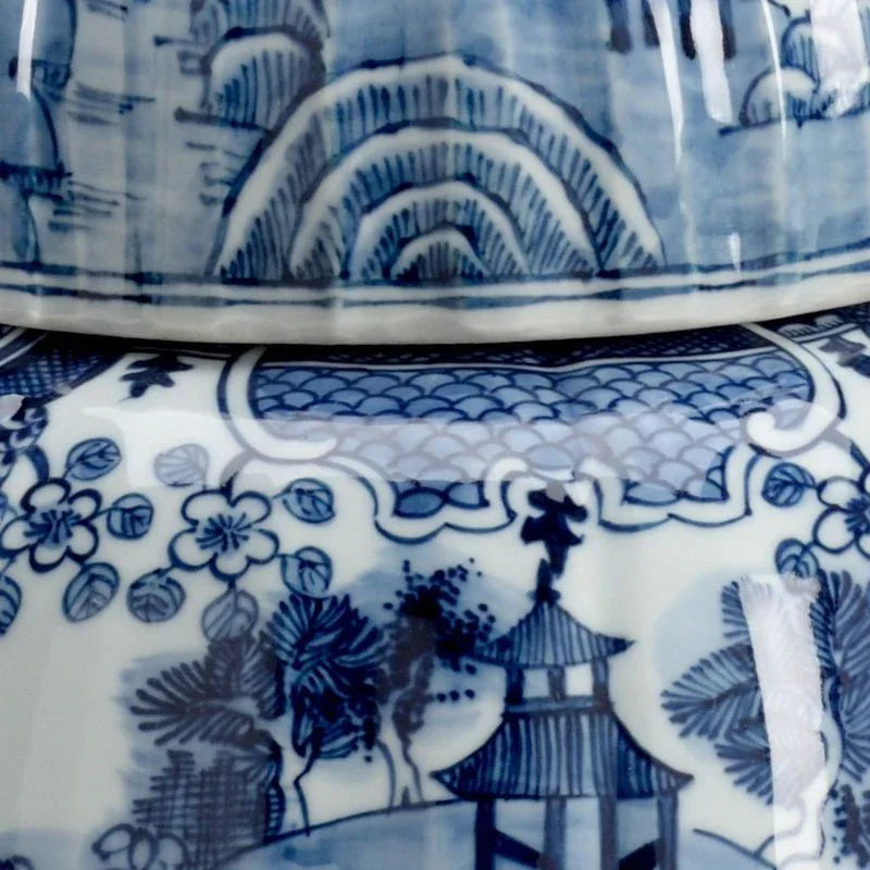 Lidded Spencer Ceramic Vase - LOOMLAN - Chelsea House - Vases & Jars
